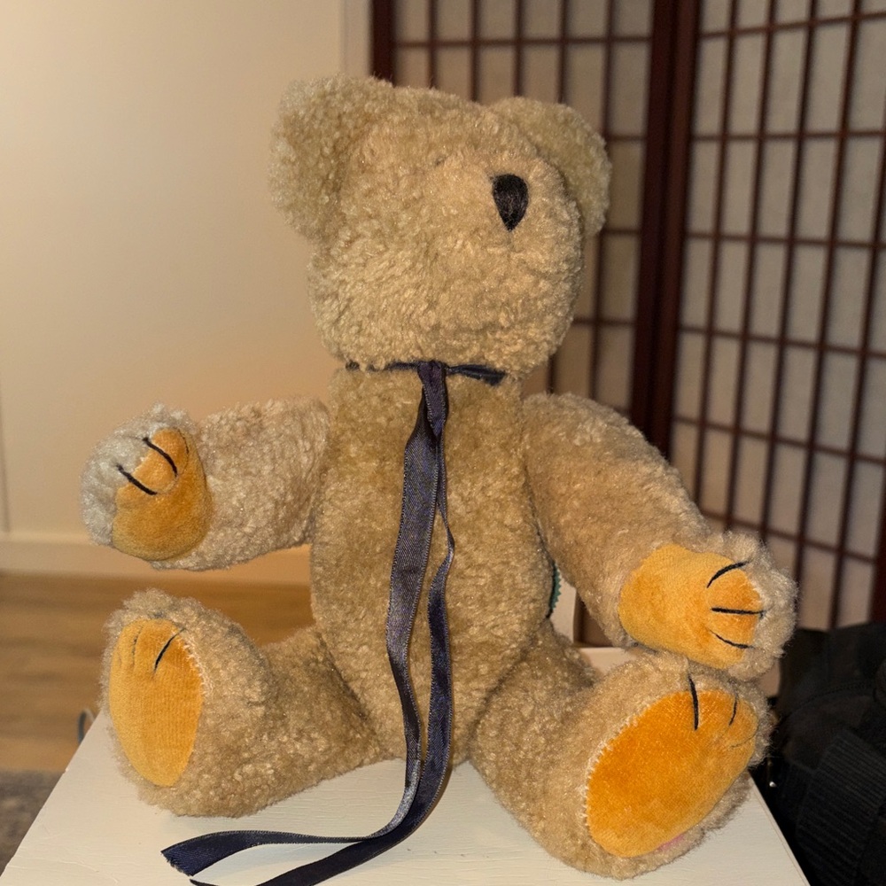 Boyds Bears Tan and Orange Plush Teddy